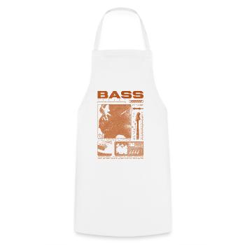 Bassgitarrenliebhaber Bassist Streetwear - Kochschürze - Weiß - Vorne - AI Model Male 185 dark (185cm)