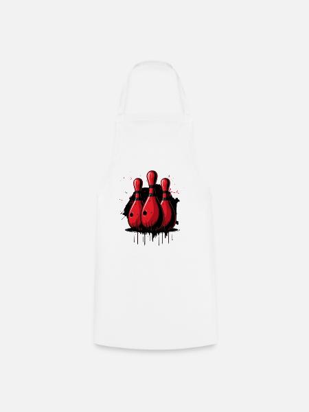 Bowling Pins - Kochschürze - Weiß
