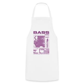 Bassgitarrenliebhaber Bassist Streetwear - Kochschürze - Weiß - Vorne - AI Model Male 185 dark (185cm)