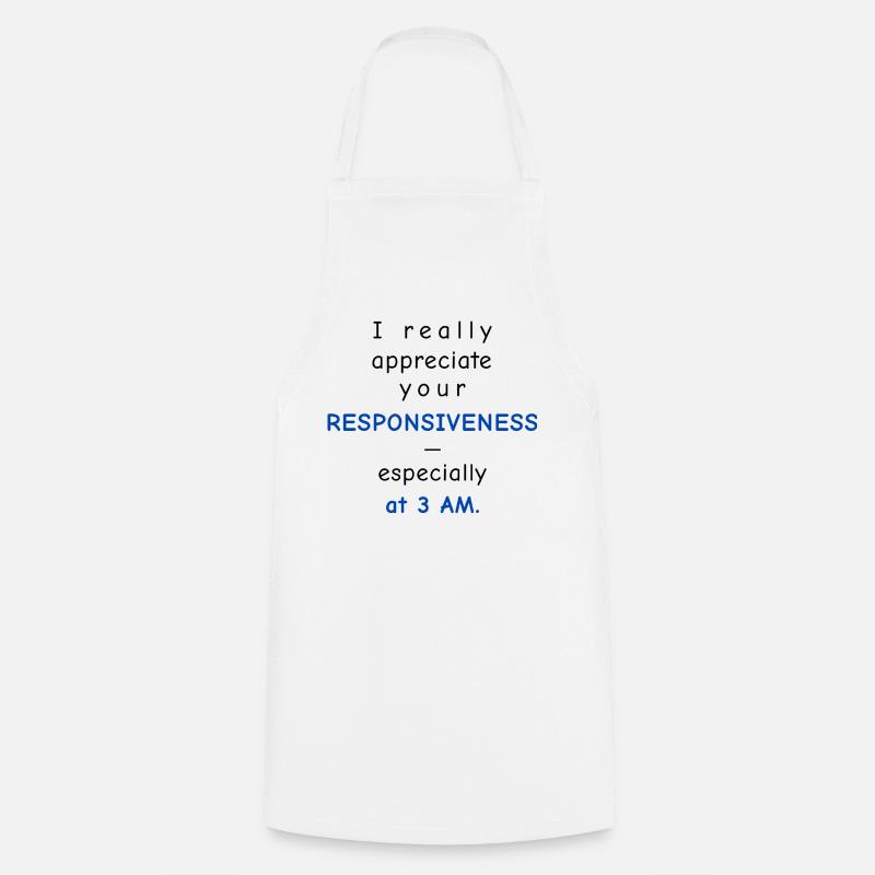 Baby Performance Review – Responsiveness - Cooking Apron - white