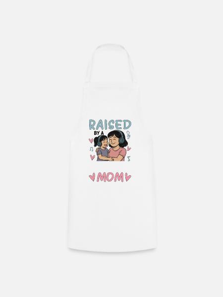 Raised By A K-Pop Mom - Kochschürze - Weiß