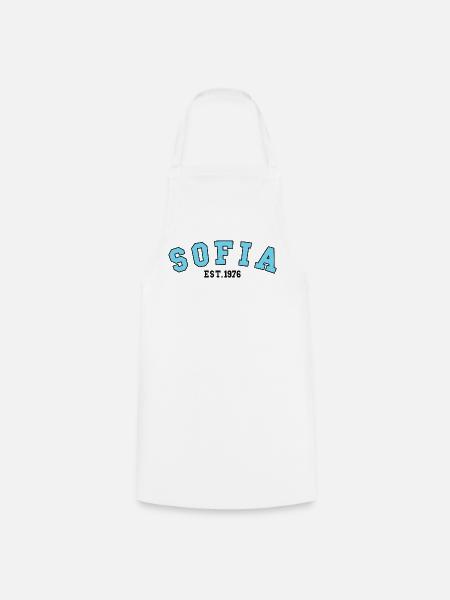Sofia gegründet 1976 - Kochschürze - Weiß