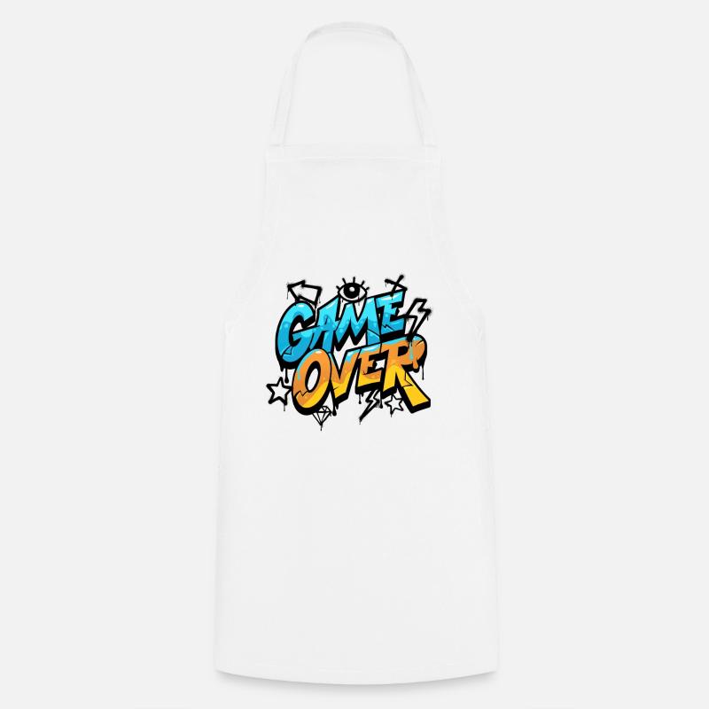 Game Over Graffiti Néon - Tablier de cuisine - blanc