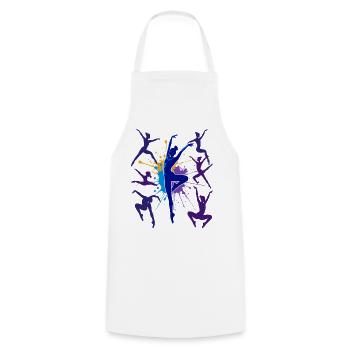 Gymnastics Gymnastics Acrobatics Artistic Gymnastics - Cooking Apron - white - Front - AI Model Male 185 dark (185cm)