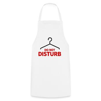 Ne pas déranger Hanger Dire Humour - Tablier de cuisine - blanc - Devant - AI Model Male 185 dark (185cm)