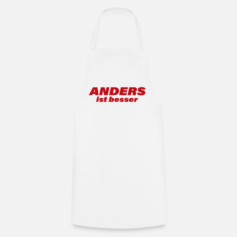 ANDERS IST BESSER - Kochschürze - Weiß