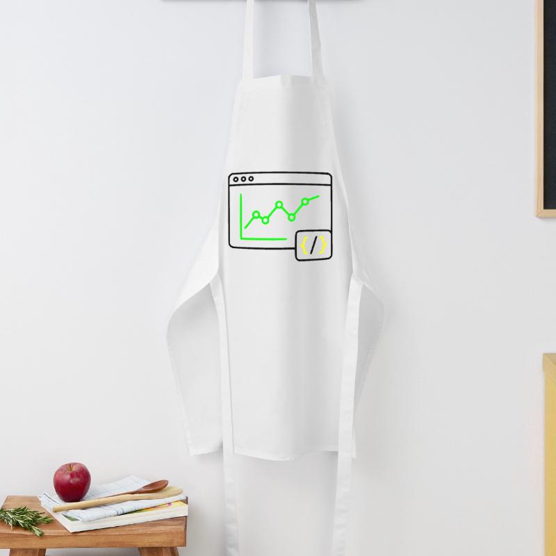 Web Analyse Chart Coding Browser Vektor Kochschürze