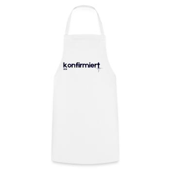 Confirmation 2026 – Gift I Modern Shirt - Cooking Apron - white - Front - AI Model Male 185 dark (185cm)