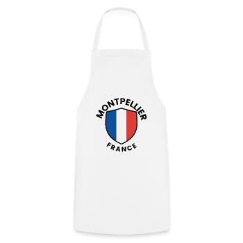 Montpelier Shield of France - Cooking Apron - white - Front - AI Model Male 185 dark (185cm)