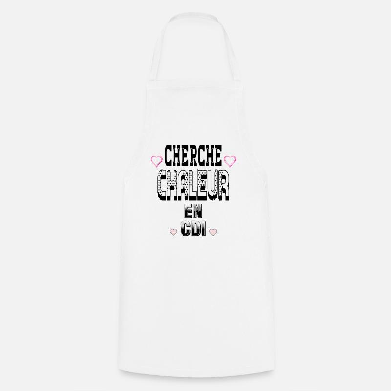 Looking for heat on a permanent contract - Cooking Apron - white