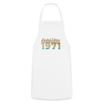 55e anniversaire Édition Limitée (SCR) 02/1971 - Tablier de cuisine - blanc - Devant - AI Model Male 185 dark (185cm)