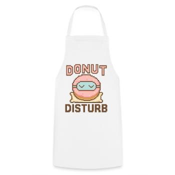 Donut Disturb – Süßer Schlafmodus - Kochschürze - Weiß - Vorne - AI Model Male 185 dark (185cm)