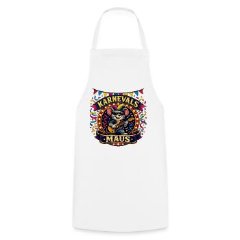 Karneval Maus Rock Köln Alaaf Geschenk - Kochschürze - Weiß - Vorne - AI Model Male 185 dark (185cm)