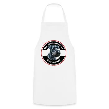 Riesenschnauzer Schutzhund Emblem - Kochschürze - Weiß - Vorne - AI Model Male 185 dark (185cm)