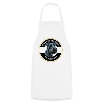 Riesenschnauzer Schutzhund Emblem - Kochschürze - Weiß - Vorne - AI Model Male 185 dark (185cm)