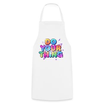 Do Your Thing Color Explosion - Cooking Apron - white - Front - AI Model Male 185 dark (185cm)