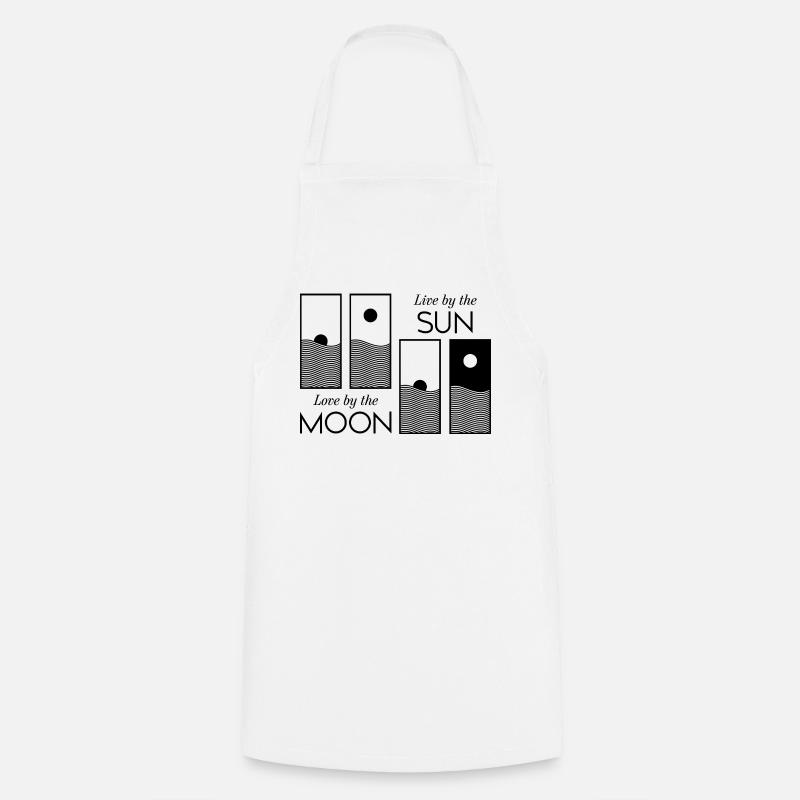 Lever / Coucher de soleil - Tablier de cuisine - blanc