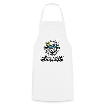 Mählanie Funny Sheep Pun Name Melanie - Cooking Apron - white - Front - AI Model Male 185 dark (185cm)