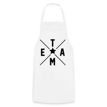 Team - Cooking Apron - white - Front - AI Model Male 185 dark (185cm)