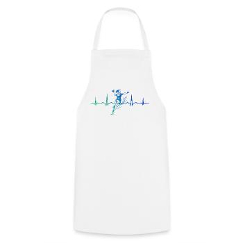 Handball Vibes für Handball fuer Frauen - Kochschürze - Weiß - Vorne - AI Model Male 185 dark (185cm)