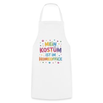 Costume is in the home office carnival carnival office - Cooking Apron - white - Front - AI Model Male 185 dark (185cm)