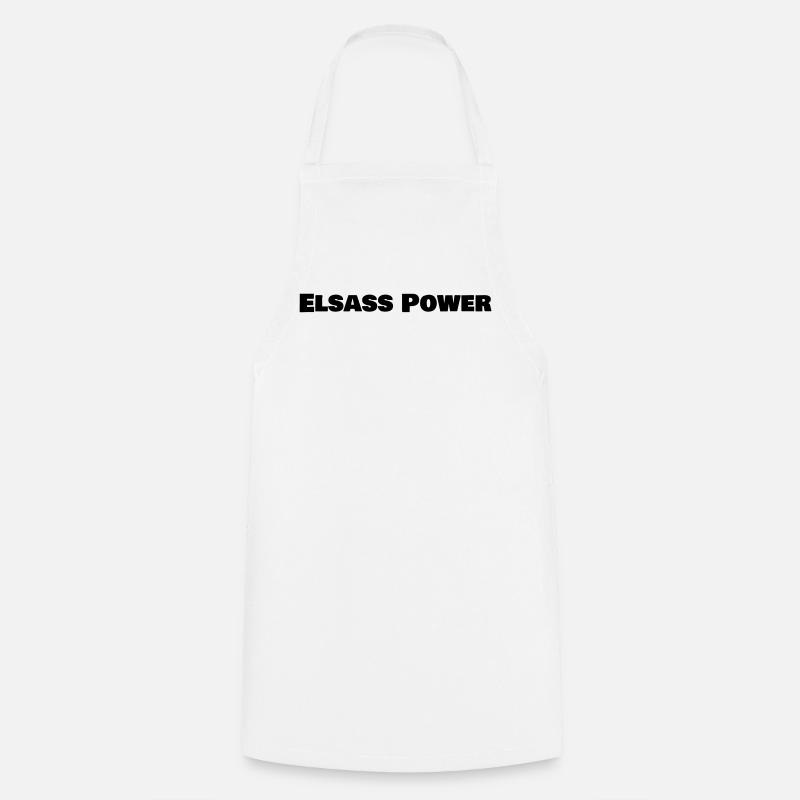 ELSASS_POWER_logo - Tablier de cuisine - blanc