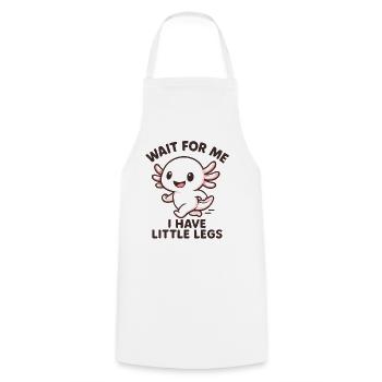 Axolotl disant un mème Humour Petites jambes drôles - Tablier de cuisine - blanc - Devant - AI Model Male 185 dark (185cm)