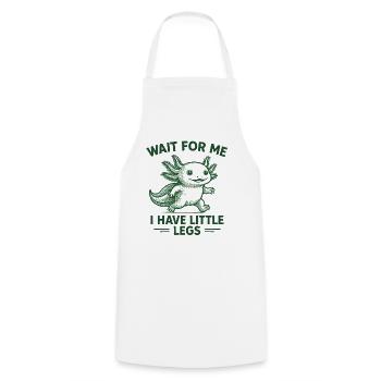 Axolotl disant un mème Humour Petites jambes drôles - Tablier de cuisine - blanc - Devant - AI Model Male 185 dark (185cm)