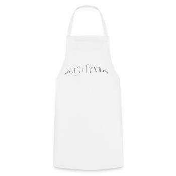 Austin-Skyline-Umriss - Kochschürze - Weiß - Vorne - AI Model Male 185 dark (185cm)
