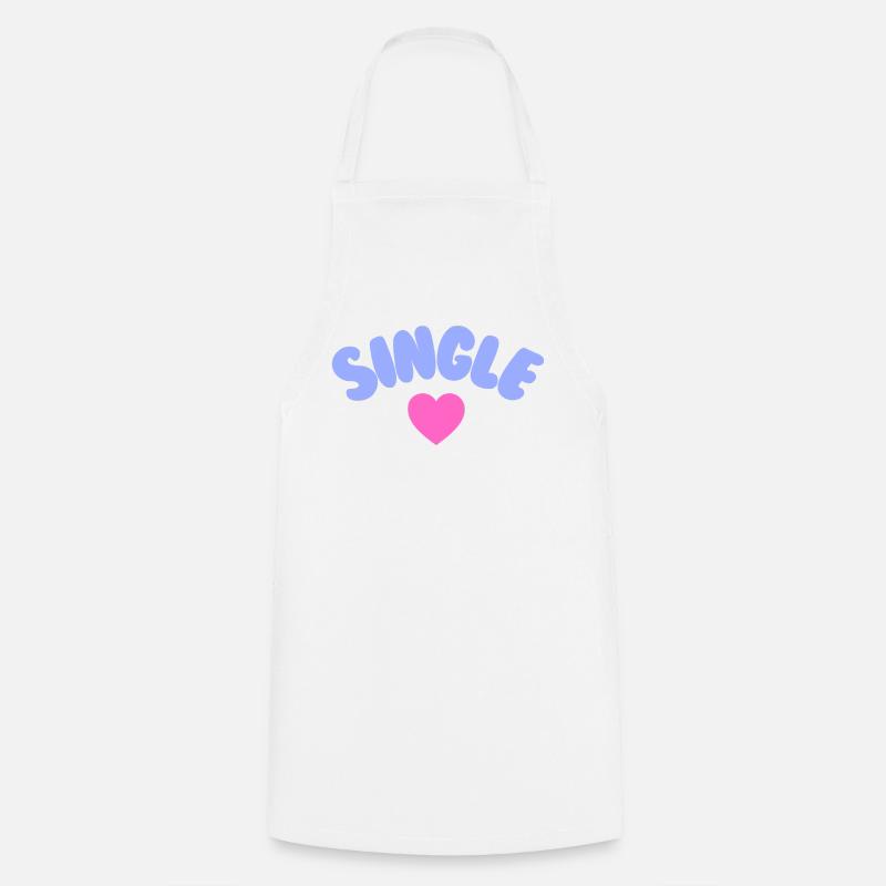 Single Selflove - Cooking Apron - white