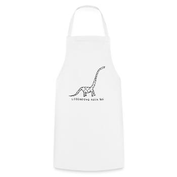 Loooooong_Neck_Boi - Kochschürze - Weiß - Vorne - AI Model Male 185 dark (185cm)
