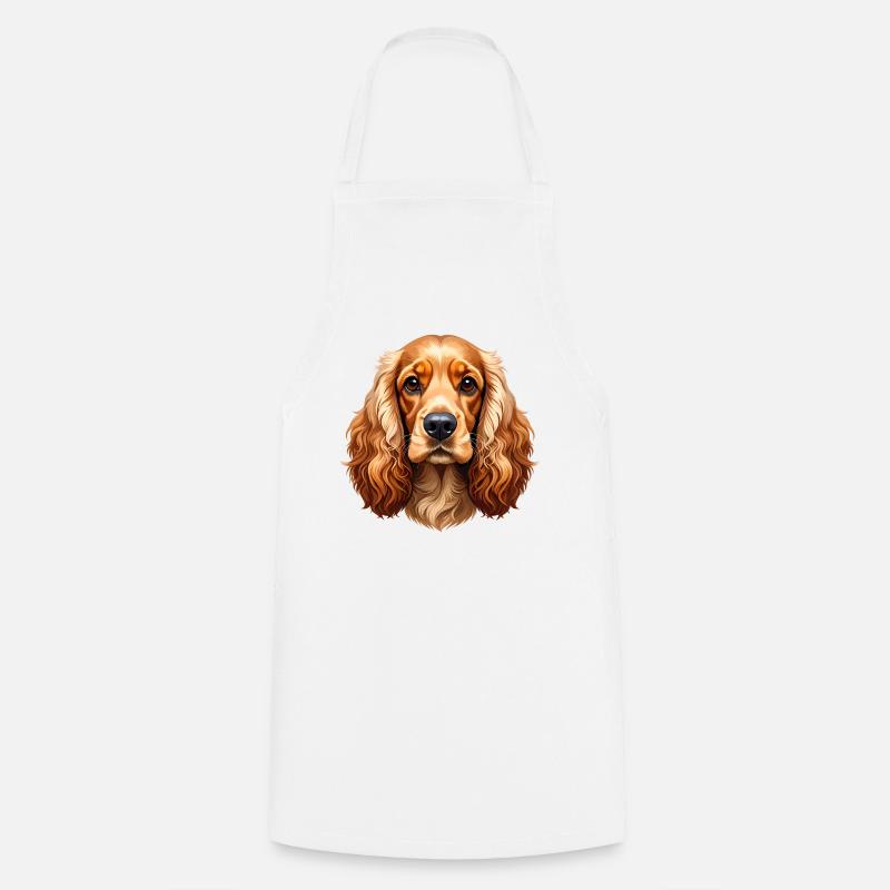 Cocker Spaniel - Tablier de cuisine - blanc