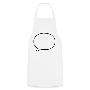 Personnalisez votre propre bande dessinée en bulles de dialogue - Tablier de cuisine - blanc - Devant - AI Model Male 185 dark (185cm)