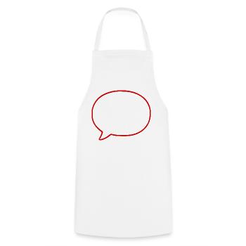 Personnalisez votre propre bande dessinée en bulles de dialogue - Tablier de cuisine - blanc - Devant - AI Model Male 185 dark (185cm)