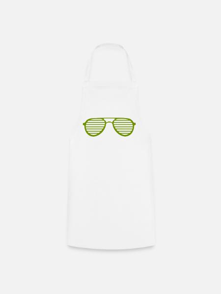 -Sonnenbrille - Kochschürze - Weiß