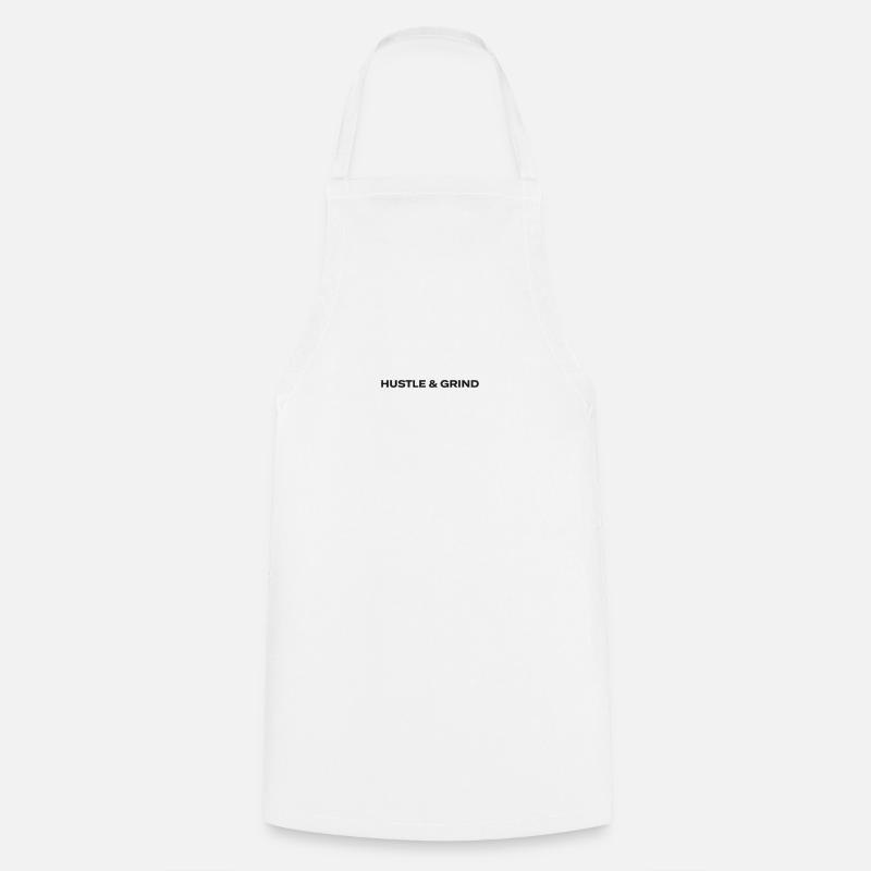 Conception du motif Hustle et Grind - Tablier de cuisine - blanc