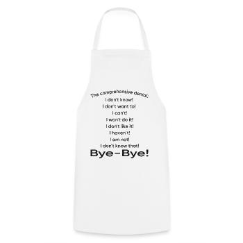 Ths Comprehensive Denail - Cooking Apron - white - Front - AI Model Male 185 dark (185cm)
