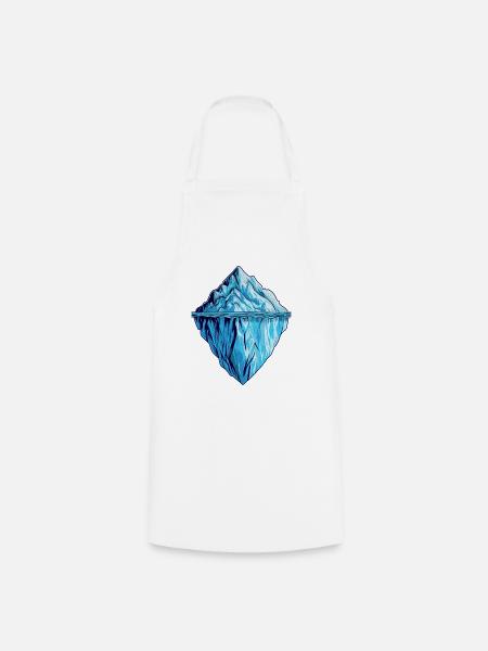 Der Eisberg, mehr als man denkt. - Kochschürze - Weiß