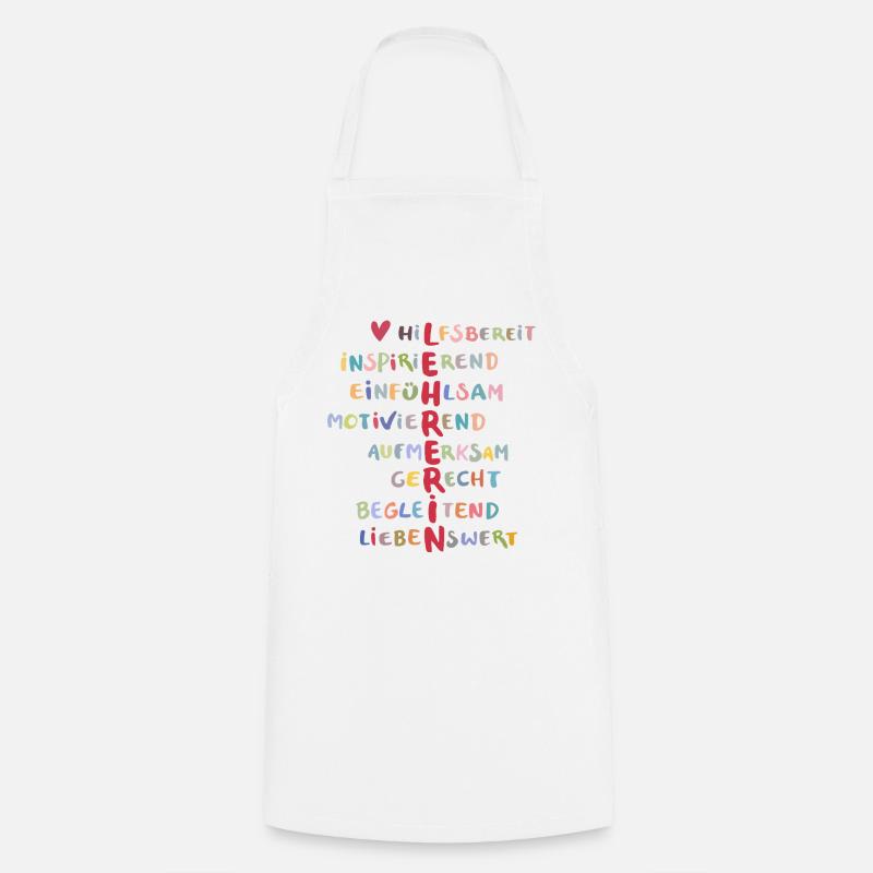 enseignant - Tablier de cuisine - blanc