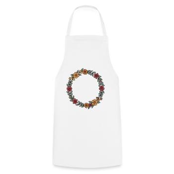Always My Sister Forever My Friend Wreath - Cooking Apron - white - Front - AI Model Male 185 dark (185cm)