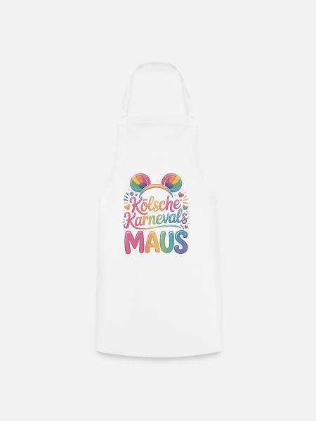 Kölsche Karnevalsmaus Karneval Köln Kölner Maus - Kochschürze - Weiß