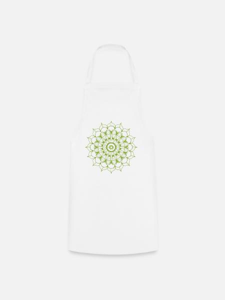 Mandala - Kochschürze - Weiß