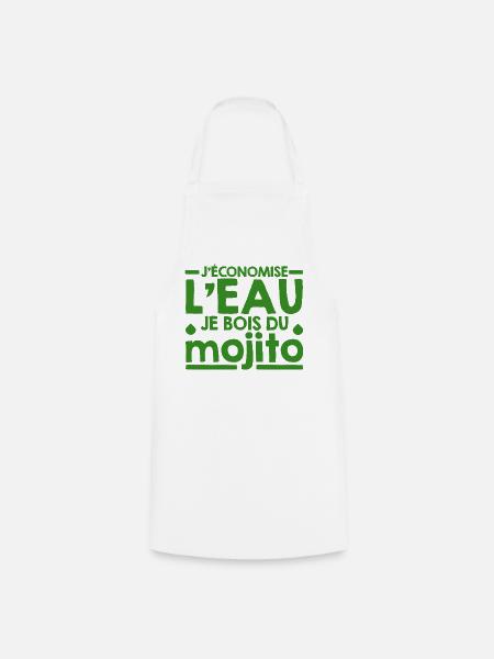 Mojito Humor-Phrase Mojito-Cocktail - Kochschürze - Weiß