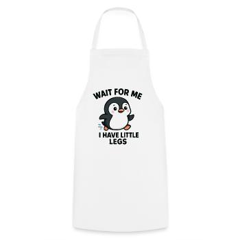 Pinguin Spruch Humor Meme Lustig Geschenkidee - Kochschürze - Weiß - Vorne - AI Model Male 185 dark (185cm)