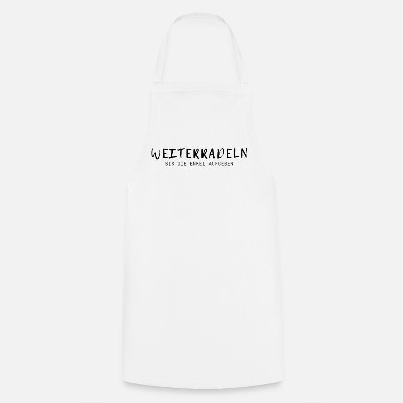 Weiterradeln - Kochschürze - Weiß