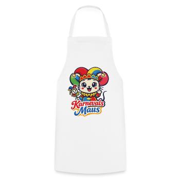 Carnival Mouse | Kawaii Costume Disguise - Cooking Apron - white - Front - AI Model Male 185 dark (185cm)