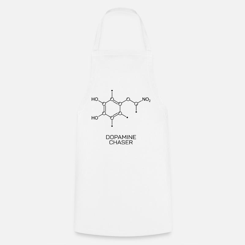 Dopamine Chaser Molekül - Kochschürze - Weiß