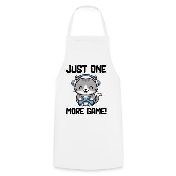 Just one more Game cute kitten Gamer Cat Gaming - Kochschürze - Weiß - Vorne - AI Model Male 185 dark (185cm)