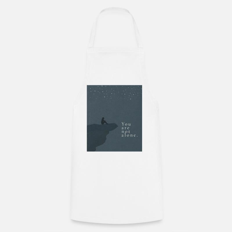 Tu n’es pas seul - Tablier de cuisine - blanc