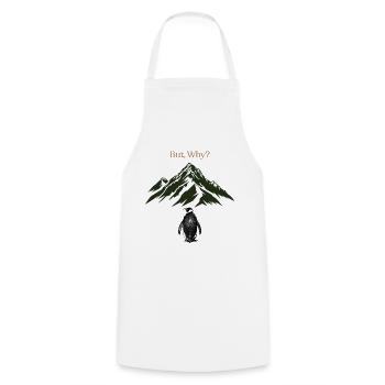 Mais pourquoi? Paysage montagneux - Tablier de cuisine - blanc - Devant - AI Model Male 185 dark (185cm)